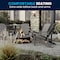 Flash Furniture Charlestown Adirondack Chair, Grey Wood, Gray Seat, Wood Back, 29.5 W 35 H JJ-C14501-LTG-GG - alternate 5